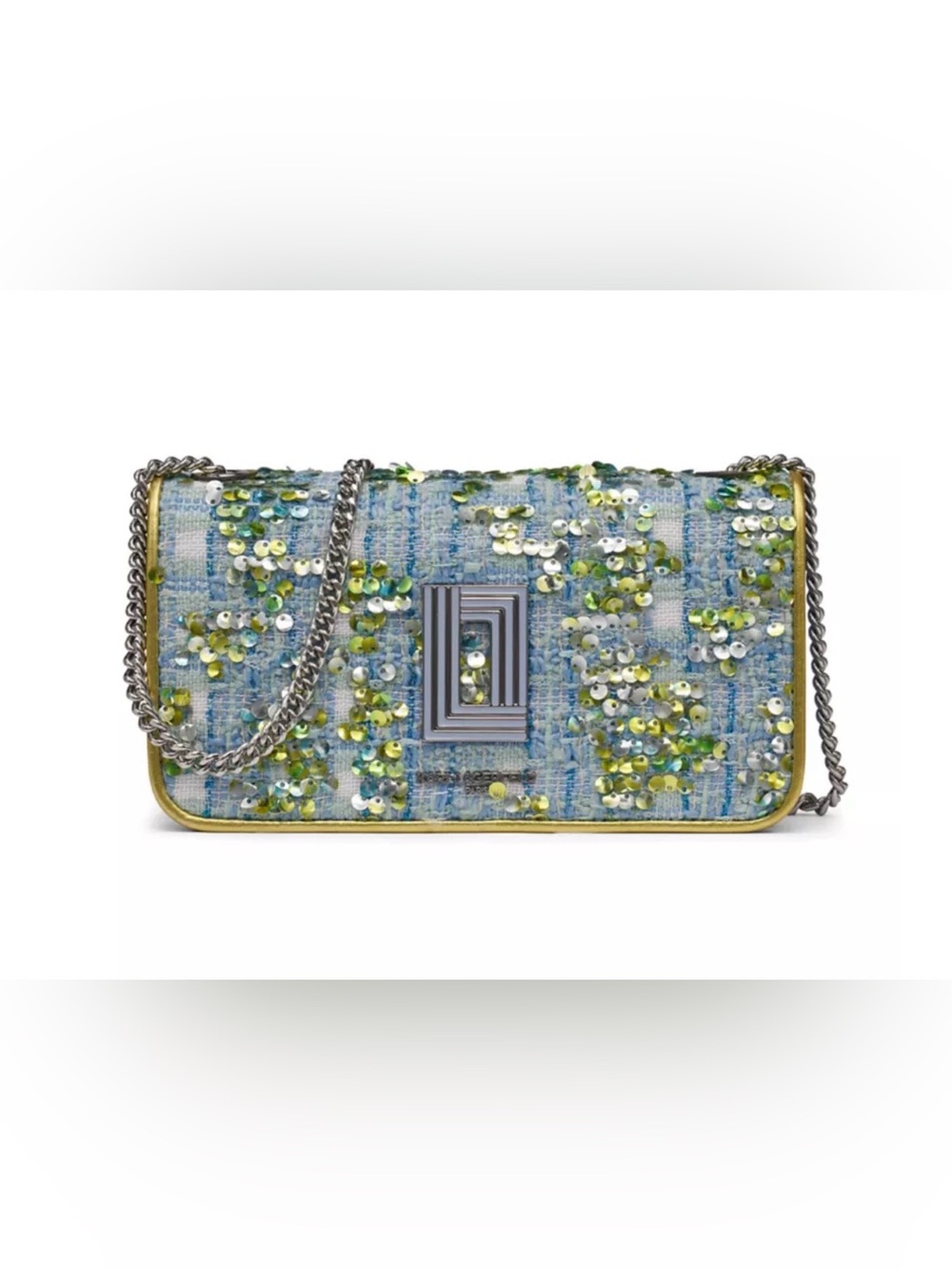 KARL LAGERFELD PARIS- Micro
Kosette Shoulder Bag- Baltic Blue. - Picture 2 of 5